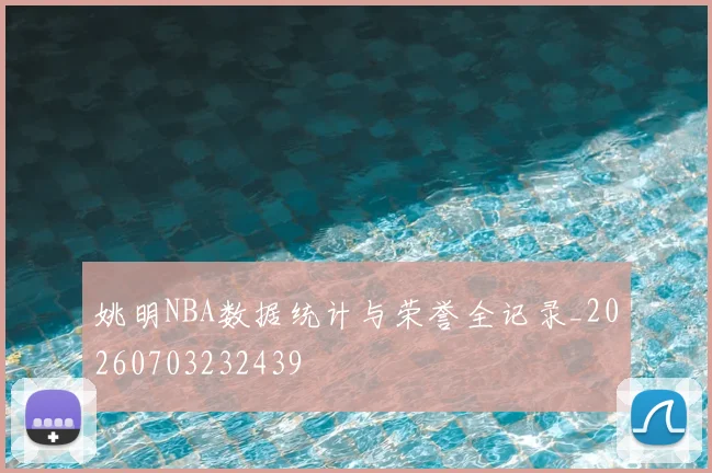 姚明NBA数据统计与荣誉全记录_20260703232439
